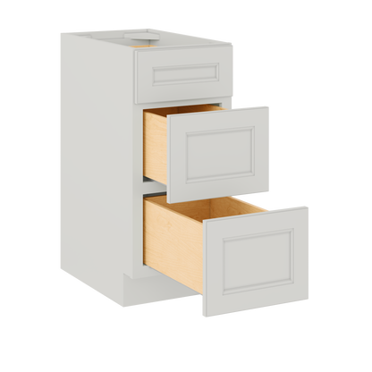 Drawer Base Kitchen Cabinet DB15 Milan Pearl 15 in. width 34.5 in. height 24 in. depth - Kitchen Cabinets