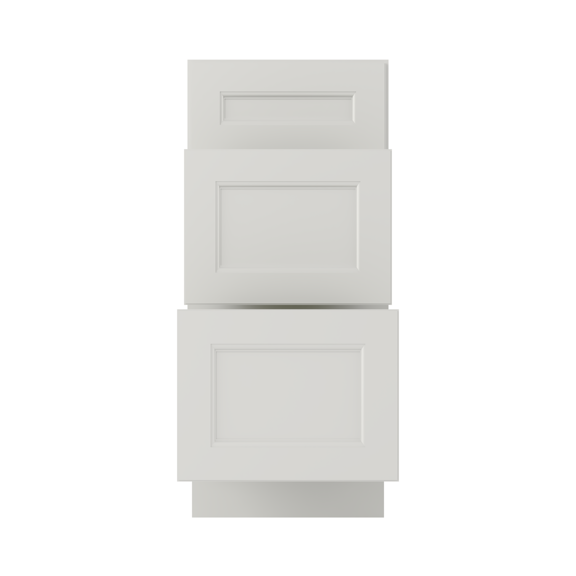 Drawer Base Kitchen Cabinet DB15 Milan Pearl 15 in. width 34.5 in. height 24 in. depth - Kitchen Cabinets