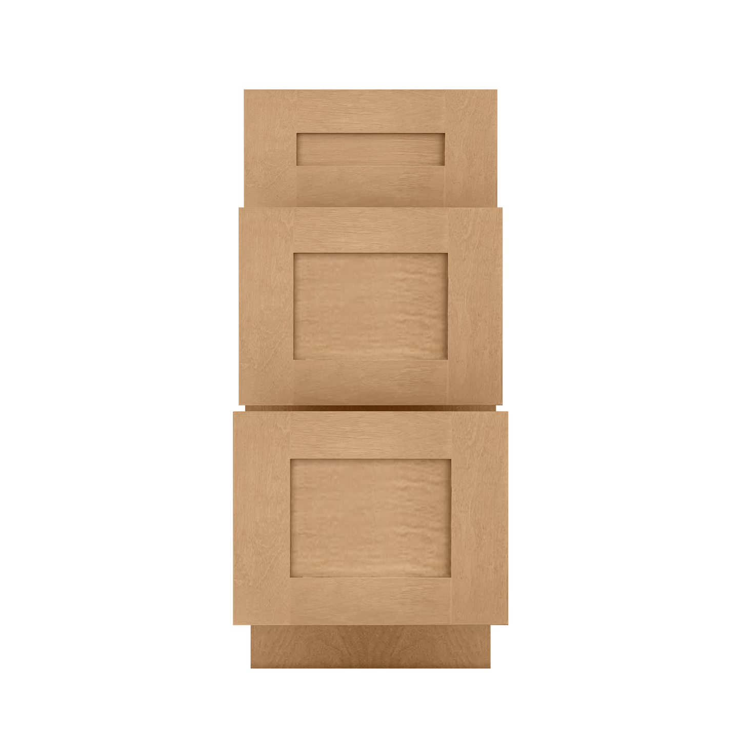 Drawer Base Kitchen Cabinet DB15 Shaker Toffee 15 in. width 34.5 in. height 24 in. depth - Kitchen Cabinets