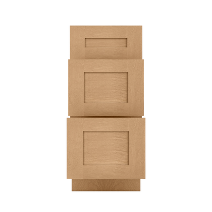 Drawer Base Kitchen Cabinet DB15 Shaker Toffee 15 in. width 34.5 in. height 24 in. depth - Kitchen Cabinets