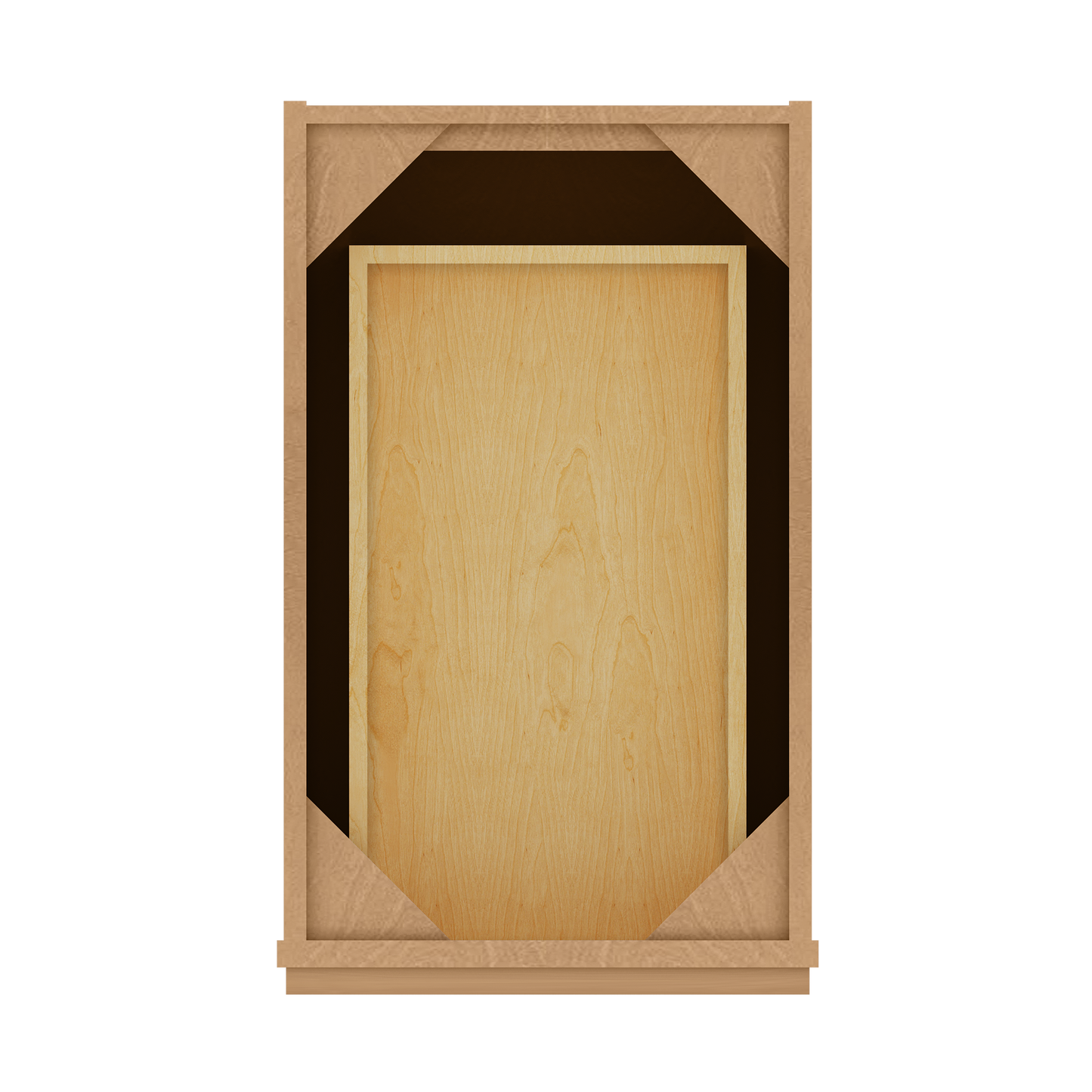 Drawer Base Kitchen Cabinet DB15 Shaker Toffee 15 in. width 34.5 in. height 24 in. depth - Kitchen Cabinets