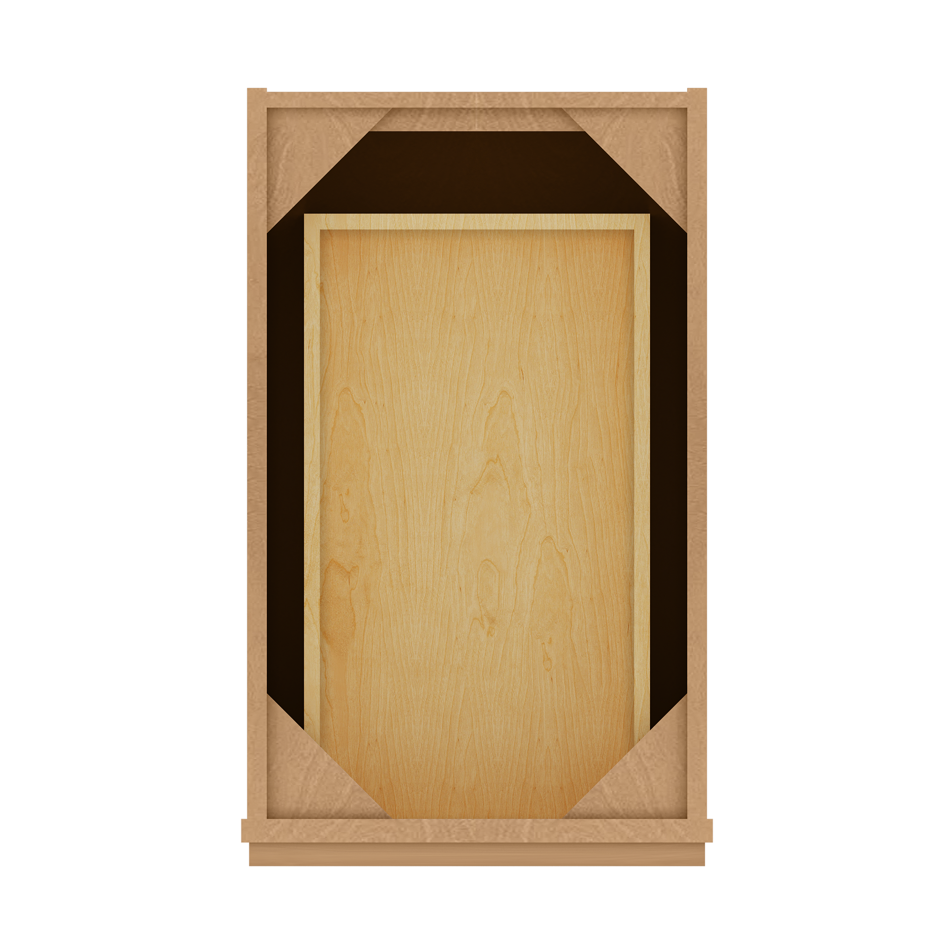 Drawer Base Kitchen Cabinet DB15 Shaker Toffee 15 in. width 34.5 in. height 24 in. depth - Kitchen Cabinets
