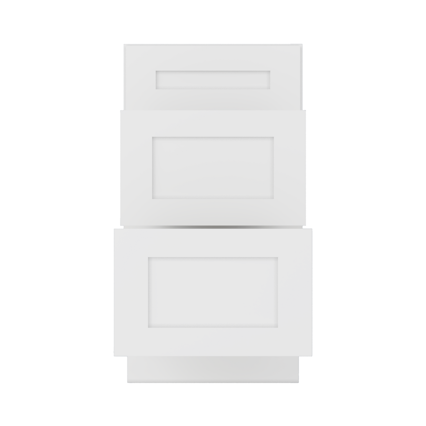 Drawer Base Kitchen Cabinet DB18 Alpina White LessCare 18 in. width 34.5 in. height 24 in. depth - Kitchen Cabinets