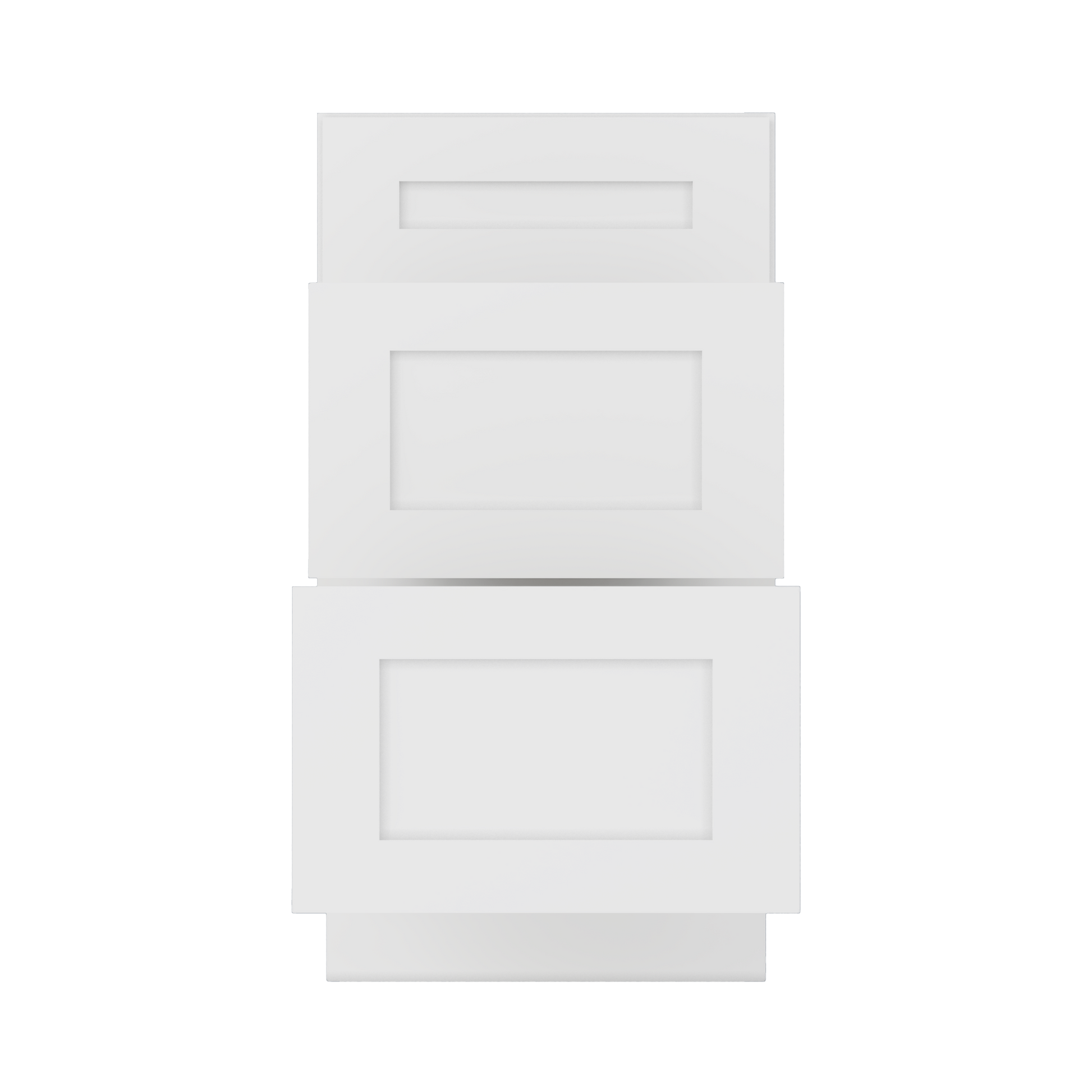 Drawer Base Kitchen Cabinet DB18 Alpina White LessCare 18 in. width 34.5 in. height 24 in. depth - Kitchen Cabinets