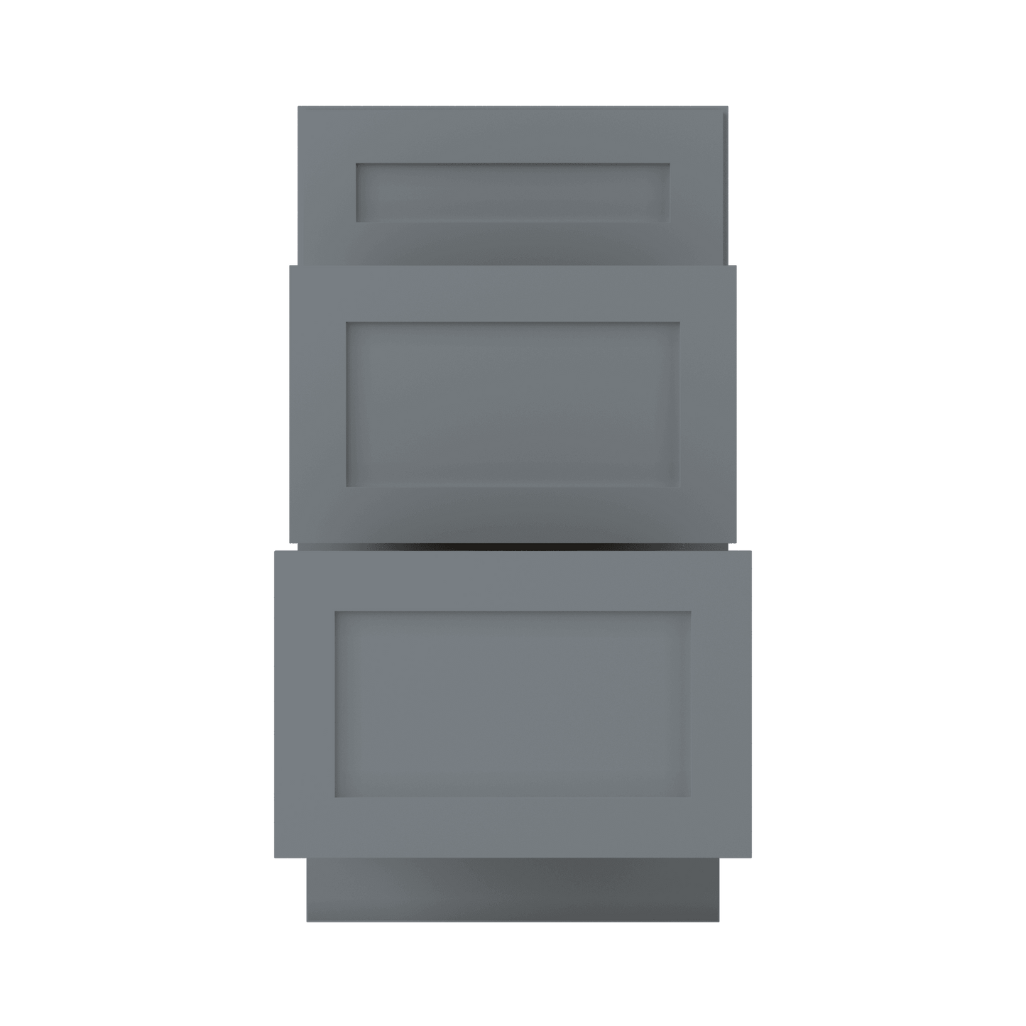 Drawer Base Kitchen Cabinet DB18 Colonial Gray LessCare 18 in. width 34.5 in. height 24 in. depth - Kitchen Cabinets