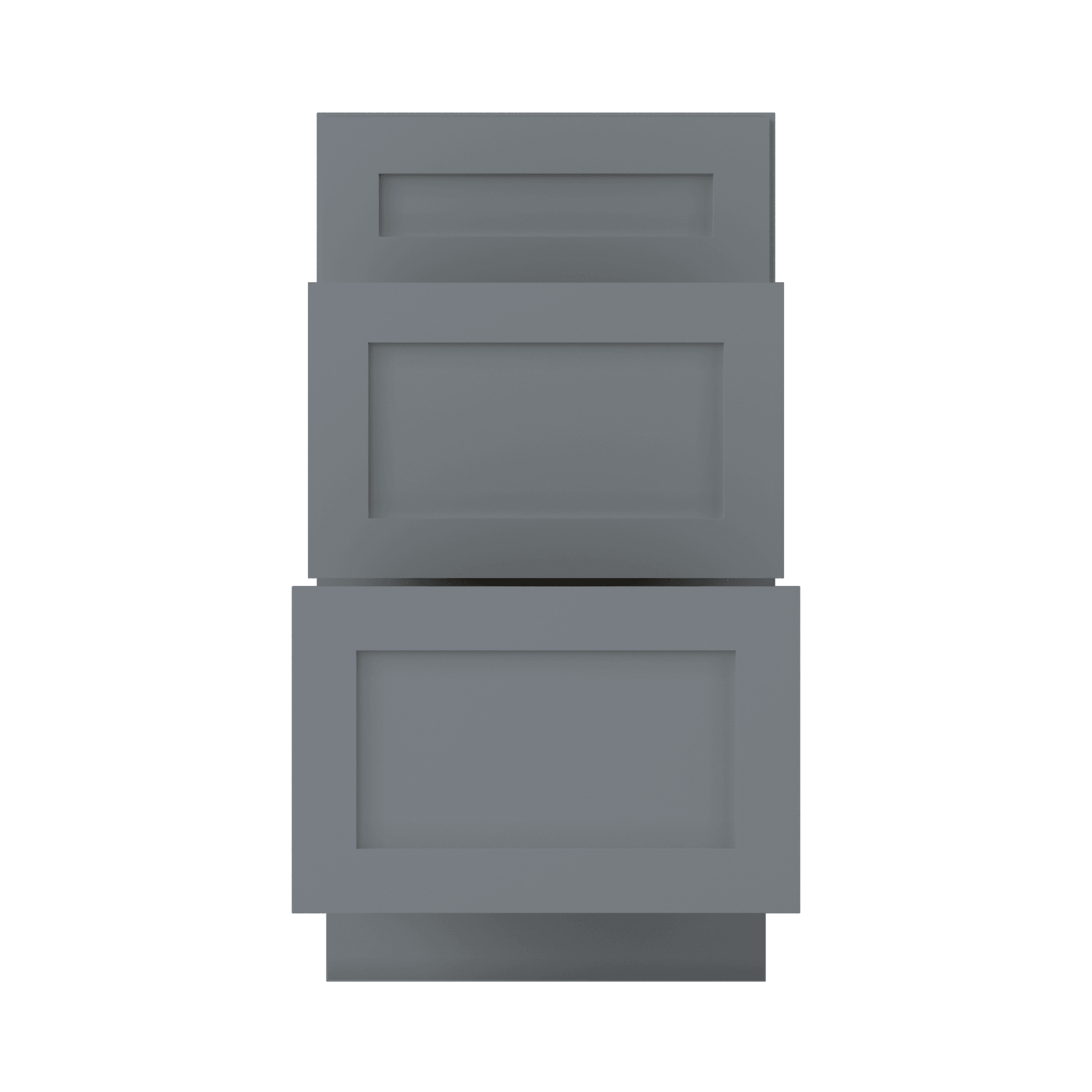 Drawer Base Kitchen Cabinet DB18 Colonial Gray LessCare 18 in. width 34.5 in. height 24 in. depth - Kitchen Cabinets