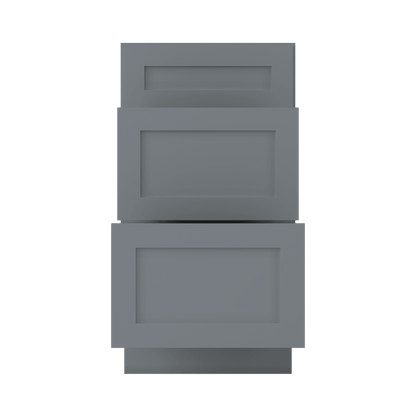Drawer Base Kitchen Cabinet DB18 Colonial Gray LessCare 18 in. width 34.5 in. height 24 in. depth - Kitchen Cabinets