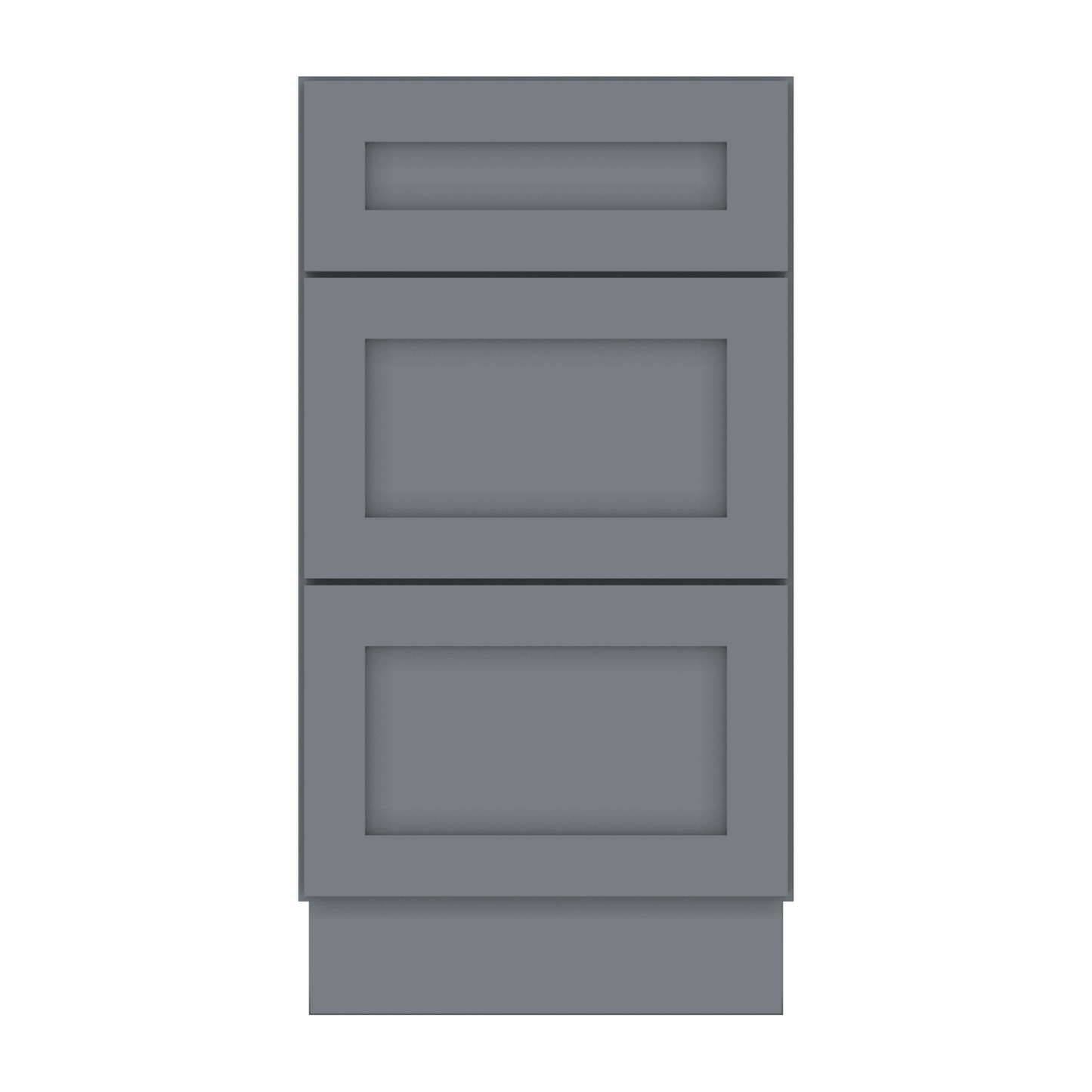 Drawer Base Kitchen Cabinet DB18 Colonial Gray LessCare 18 in. width 34.5 in. height 24 in. depth - Kitchen Cabinets