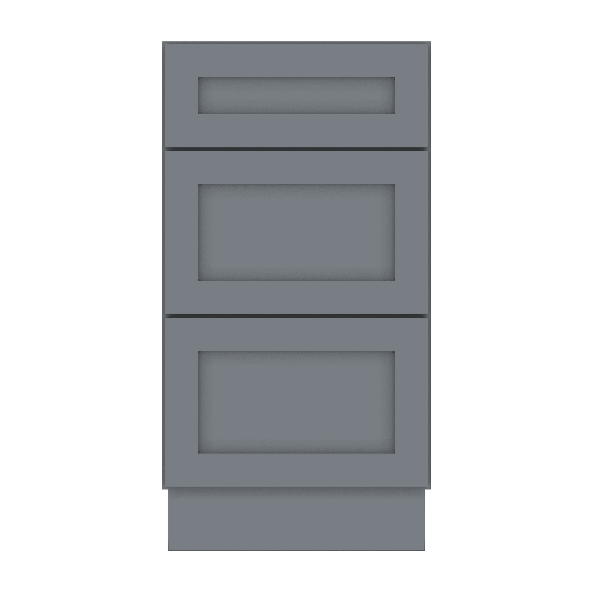 Drawer Base Kitchen Cabinet DB18 Colonial Gray LessCare 18 in. width 34.5 in. height 24 in. depth - Kitchen Cabinets
