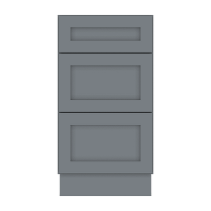 Drawer Base Kitchen Cabinet DB18 Colonial Gray LessCare 18 in. width 34.5 in. height 24 in. depth - Kitchen Cabinets