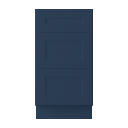 Drawer Base Kitchen Cabinet DB18 Danbury Blue LessCare 18 in. width 34.5 in. height 24 in. depth - Kitchen Cabinets