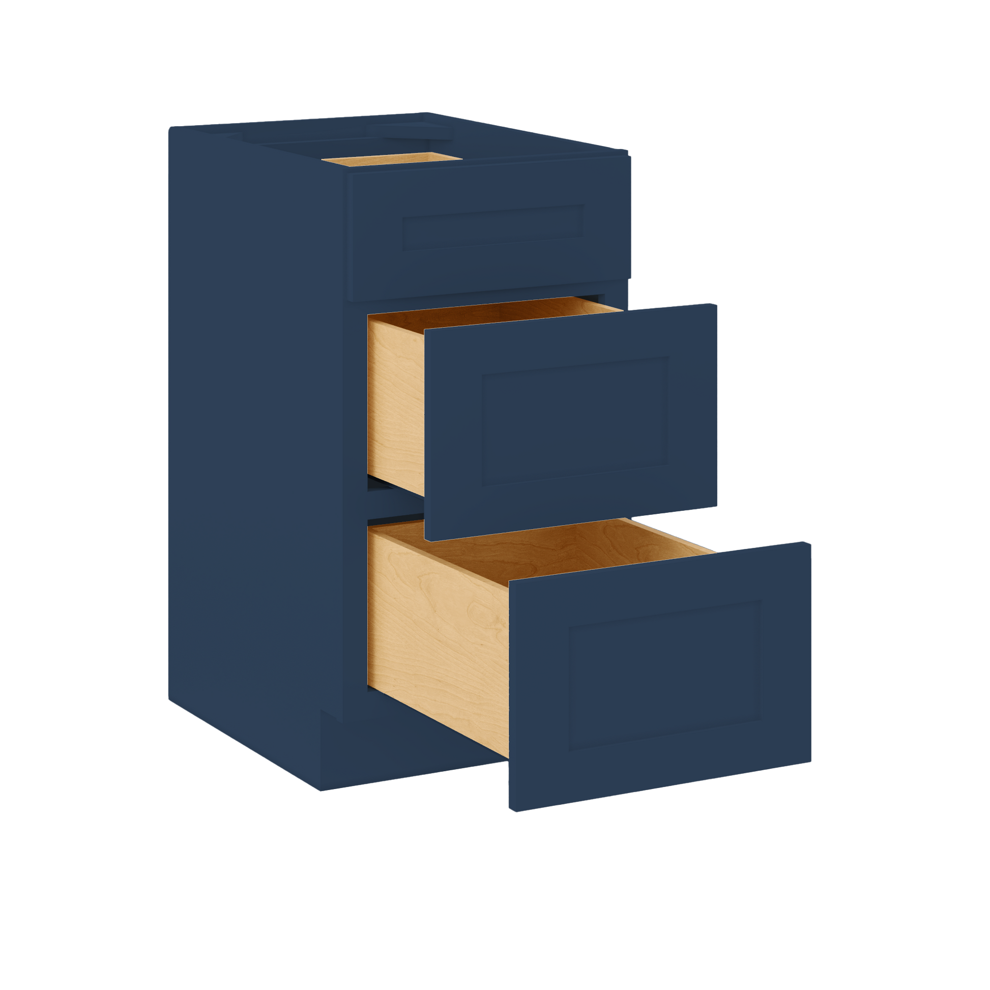 Drawer Base Kitchen Cabinet DB18 Danbury Blue LessCare 18 in. width 34.5 in. height 24 in. depth - Kitchen Cabinets