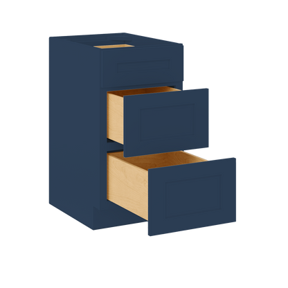 Drawer Base Kitchen Cabinet DB18 Danbury Blue LessCare 18 in. width 34.5 in. height 24 in. depth - Kitchen Cabinets