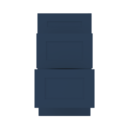 Drawer Base Kitchen Cabinet DB18 Danbury Blue LessCare 18 in. width 34.5 in. height 24 in. depth - Kitchen Cabinets