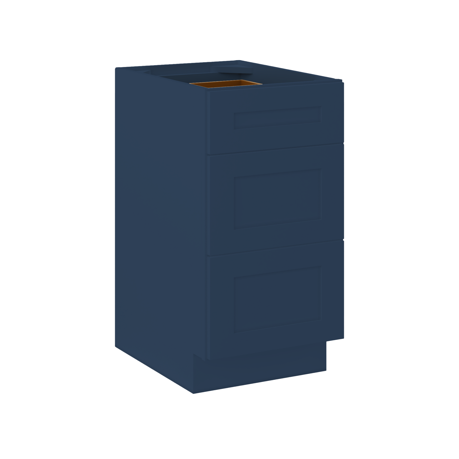 Drawer Base Kitchen Cabinet DB18 Danbury Blue LessCare 18 in. width 34.5 in. height 24 in. depth - Kitchen Cabinets