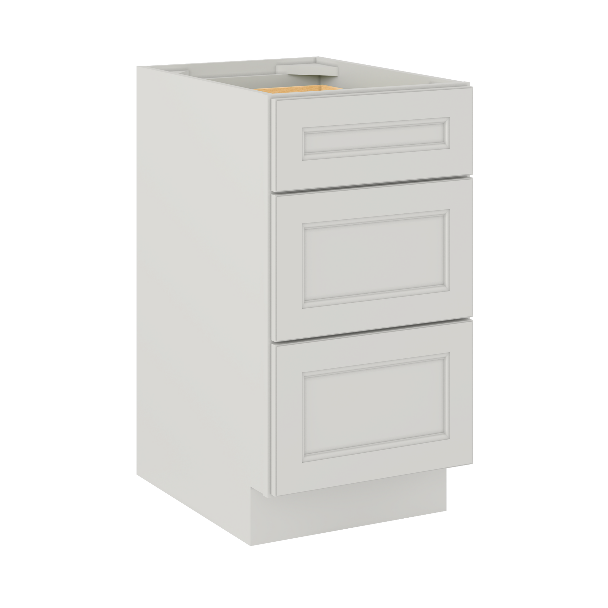 Drawer Base Kitchen Cabinet DB18 Milan Pearl 18 in. width 34.5 in. height 24 in. depth - Kitchen Cabinets