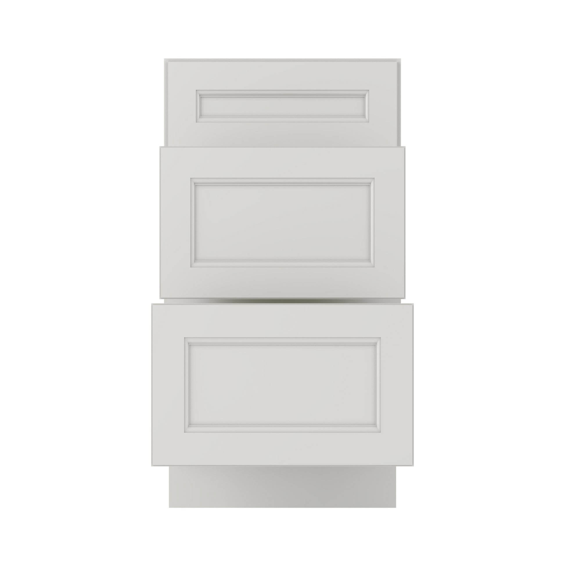 Drawer Base Kitchen Cabinet DB18 Milan Pearl 18 in. width 34.5 in. height 24 in. depth - Kitchen Cabinets