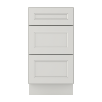 Drawer Base Kitchen Cabinet DB18 Milan Pearl 18 in. width 34.5 in. height 24 in. depth - Kitchen Cabinets