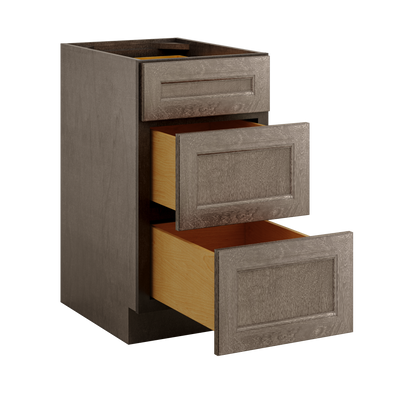 Drawer Base Kitchen Cabinet DB18 Milan Slate 18 in. width 34.5 in. height 24 in. depth - Kitchen Cabinets