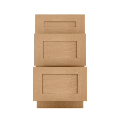 Drawer Base Kitchen Cabinet DB18 Shaker Toffee LessCare 18 in. width 34.5 in. height 24 in. depth - Kitchen Cabinets