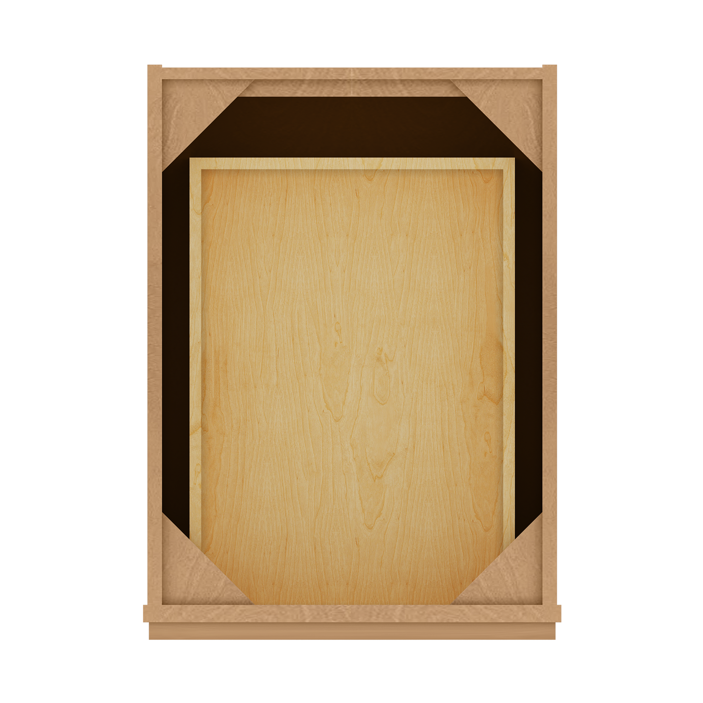 Drawer Base Kitchen Cabinet DB18 Shaker Toffee LessCare 18 in. width 34.5 in. height 24 in. depth - Kitchen Cabinets