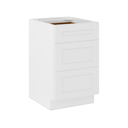 Drawer Base Kitchen Cabinet DB21 Alpina White LessCare 21 in. width 34.5 in. height 24 in. depth - Kitchen Cabinets