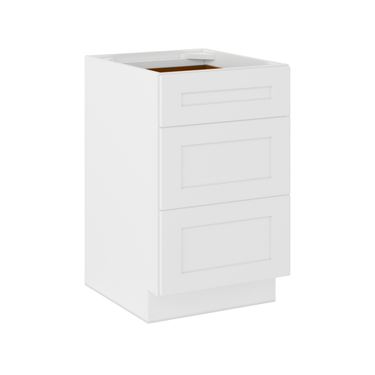 Drawer Base Kitchen Cabinet DB21 Alpina White LessCare 21 in. width 34.5 in. height 24 in. depth - Kitchen Cabinets