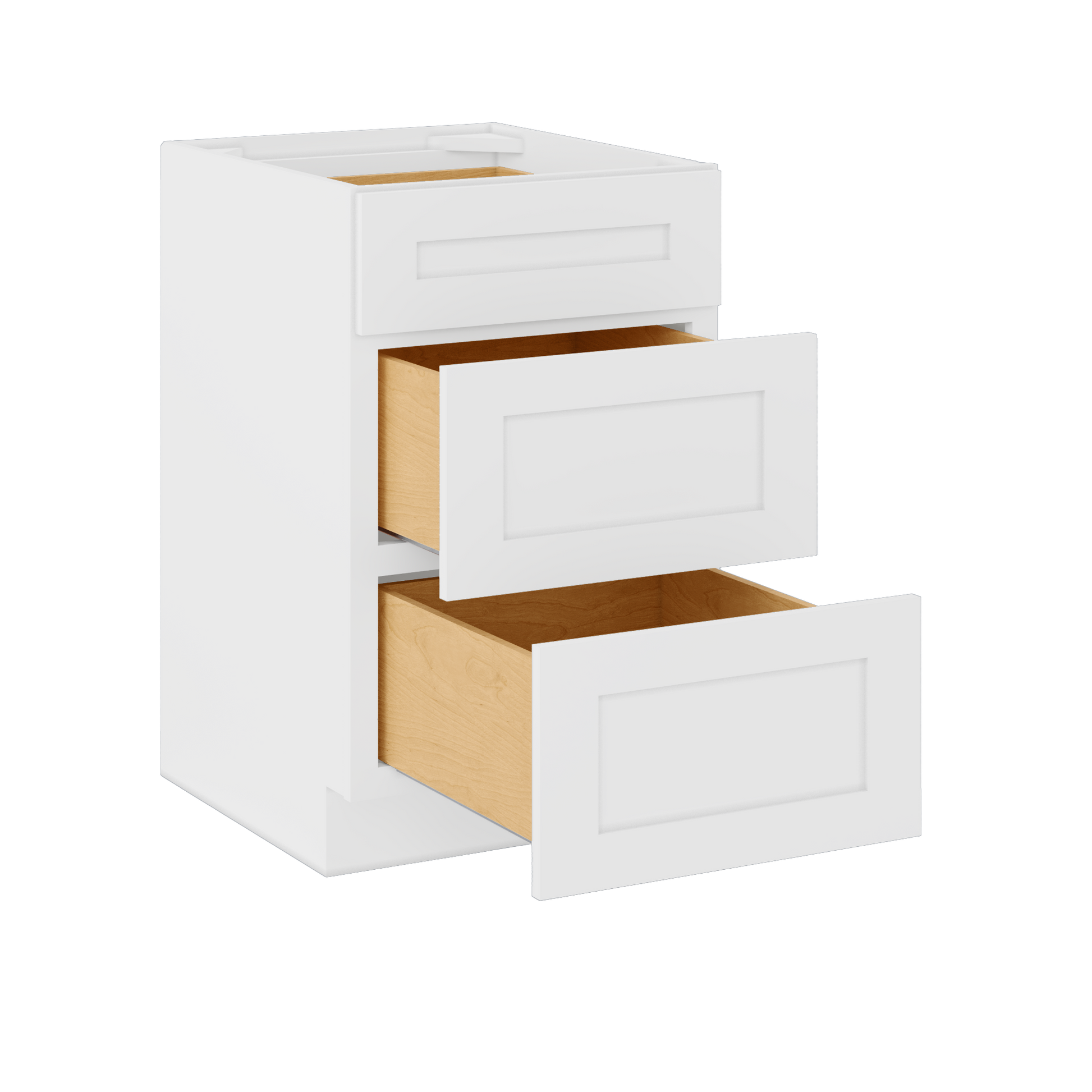 Drawer Base Kitchen Cabinet DB21 Alpina White LessCare 21 in. width 34.5 in. height 24 in. depth - Kitchen Cabinets