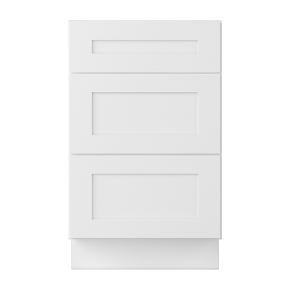 Drawer Base Kitchen Cabinet DB21 Alpina White LessCare 21 in. width 34.5 in. height 24 in. depth - Kitchen Cabinets