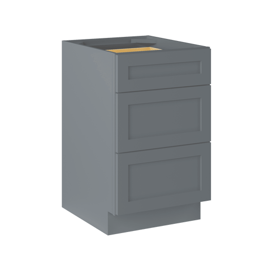 Drawer Base Kitchen Cabinet DB21 Colonial Gray LessCare 21 in. width 34.5 in. height 24 in. depth - Kitchen Cabinets
