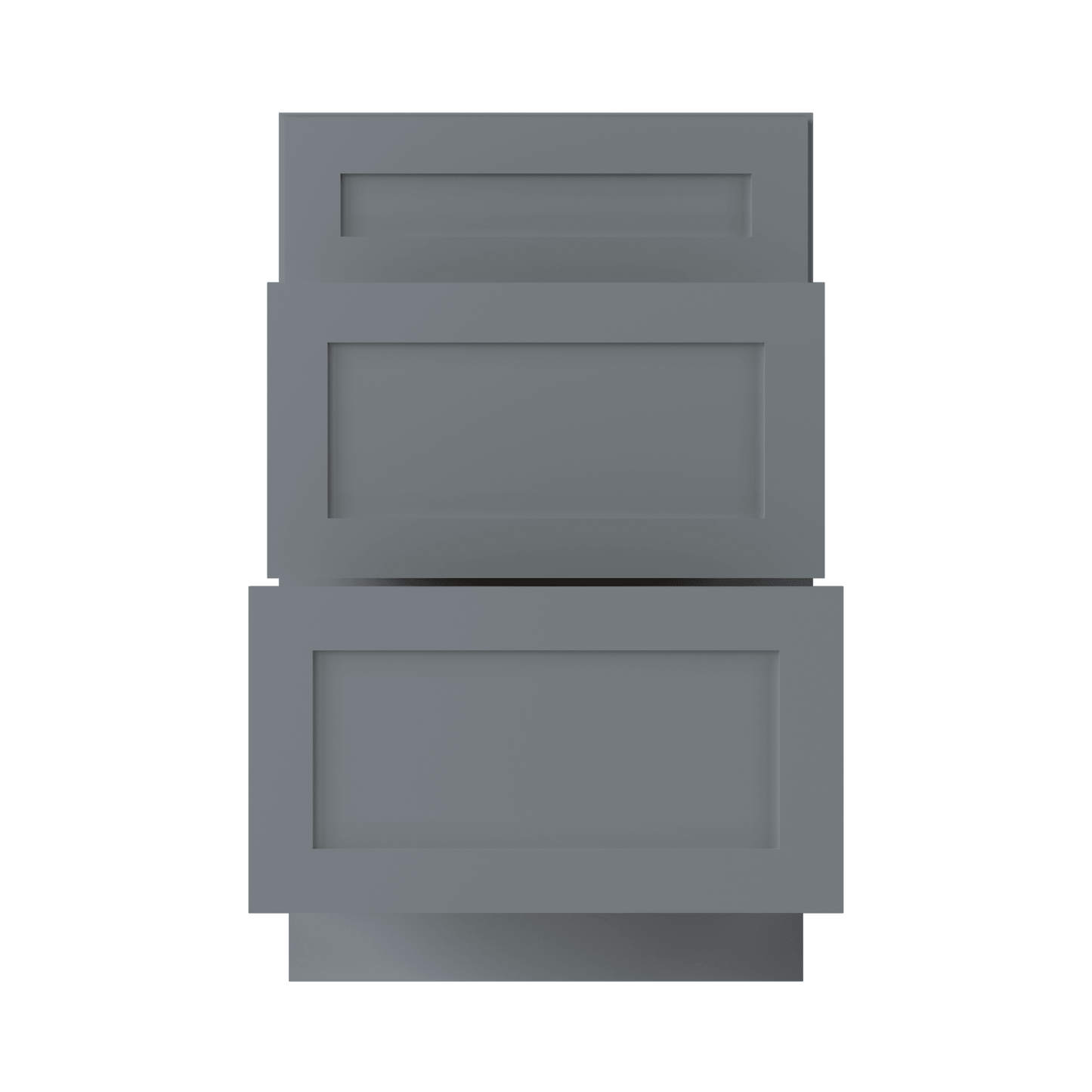 Drawer Base Kitchen Cabinet DB21 Colonial Gray LessCare 21 in. width 34.5 in. height 24 in. depth - Kitchen Cabinets