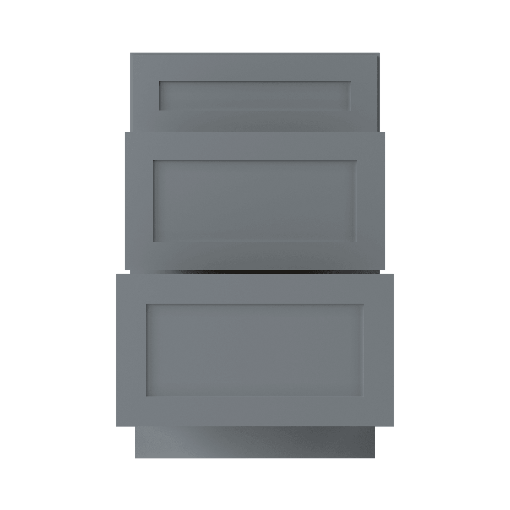 Drawer Base Kitchen Cabinet DB21 Colonial Gray LessCare 21 in. width 34.5 in. height 24 in. depth - Kitchen Cabinets