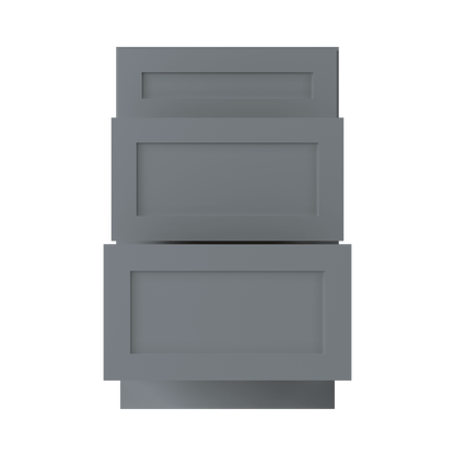 Drawer Base Kitchen Cabinet DB21 Colonial Gray LessCare 21 in. width 34.5 in. height 24 in. depth - Kitchen Cabinets