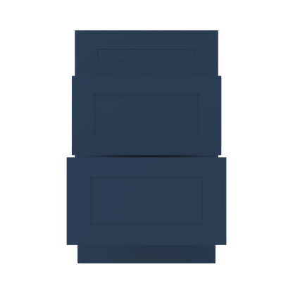 Drawer Base Kitchen Cabinet DB21 Danbury Blue LessCare 21 in. width 34.5 in. height 24 in. depth - Kitchen Cabinets