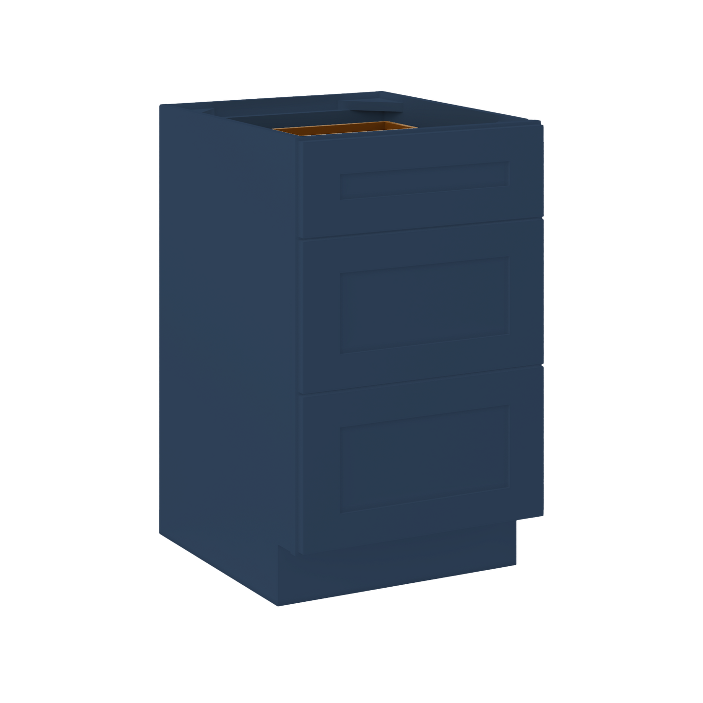 Drawer Base Kitchen Cabinet DB21 Danbury Blue LessCare 21 in. width 34.5 in. height 24 in. depth - Kitchen Cabinets