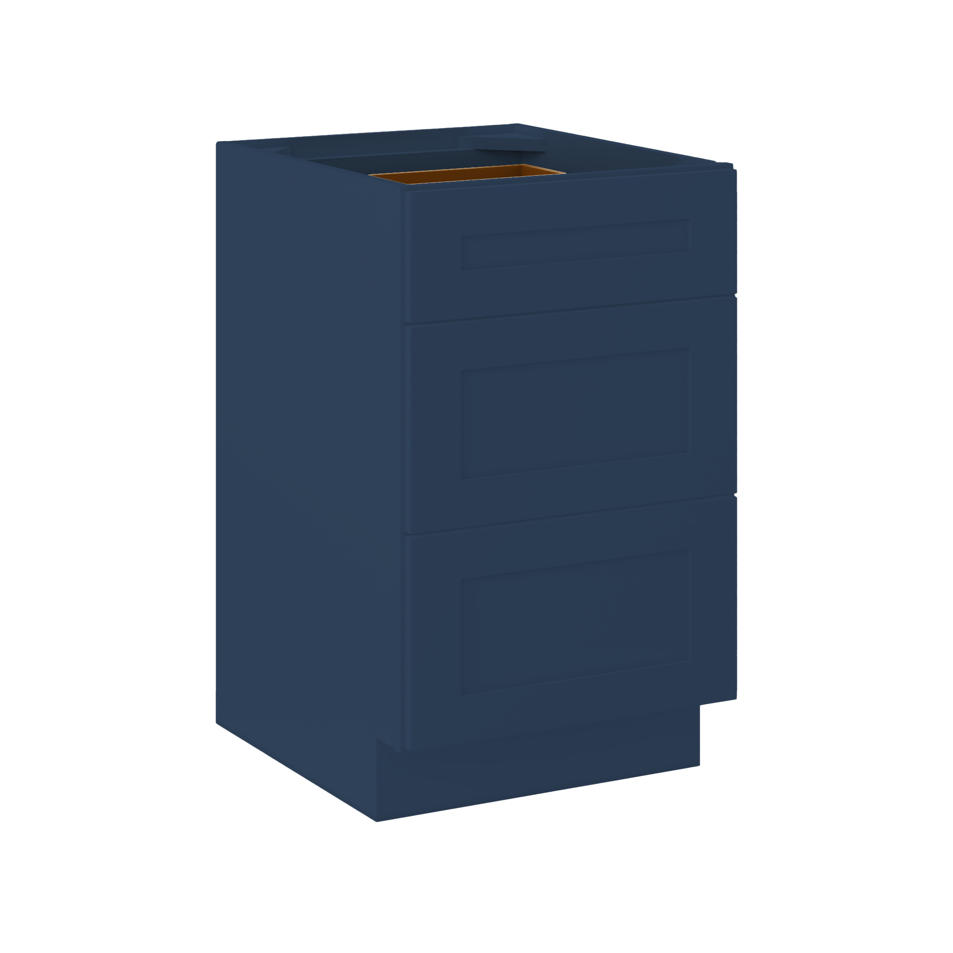 Drawer Base Kitchen Cabinet DB21 Danbury Blue LessCare 21 in. width 34.5 in. height 24 in. depth - Kitchen Cabinets