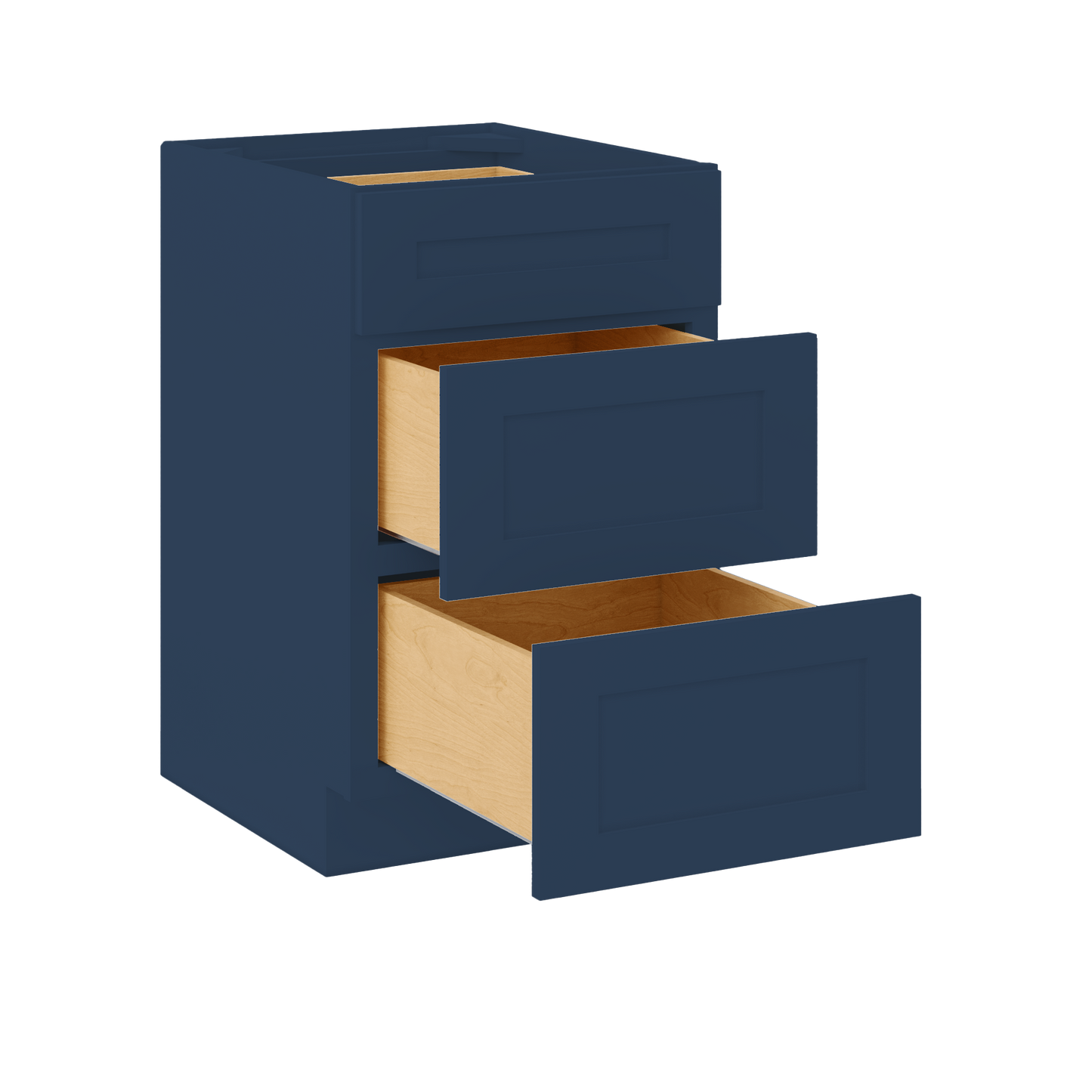 Drawer Base Kitchen Cabinet DB21 Danbury Blue LessCare 21 in. width 34.5 in. height 24 in. depth - Kitchen Cabinets