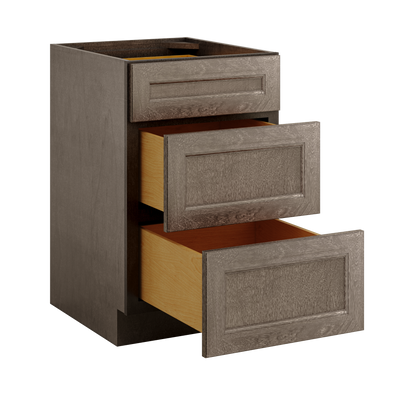 Drawer Base Kitchen Cabinet DB21 Milan Slate 21 in. width 34.5 in. height 24 in. depth - Kitchen Cabinets
