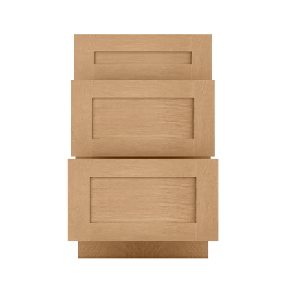 Drawer Base Kitchen Cabinet DB21 Shaker Toffee 21 in. width 34.5 in. height 24 in. depth - Kitchen Cabinets