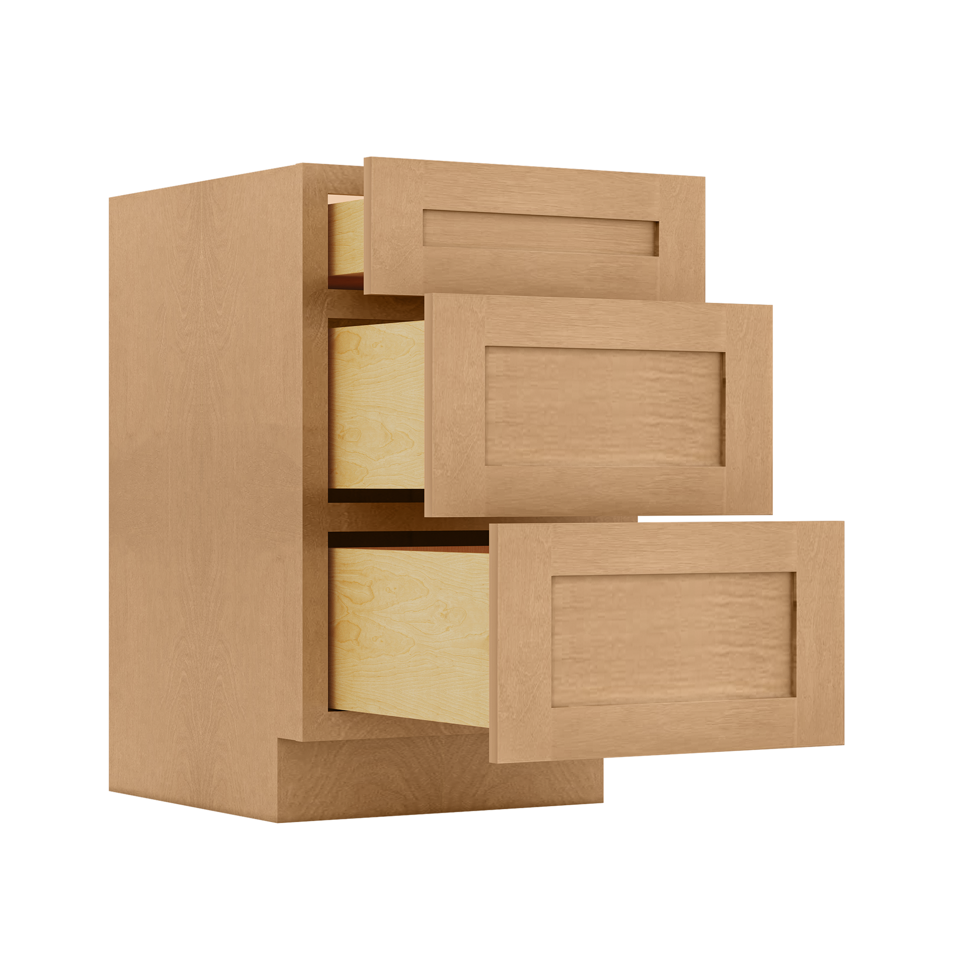 Drawer Base Kitchen Cabinet DB21 Shaker Toffee 21 in. width 34.5 in. height 24 in. depth - Kitchen Cabinets