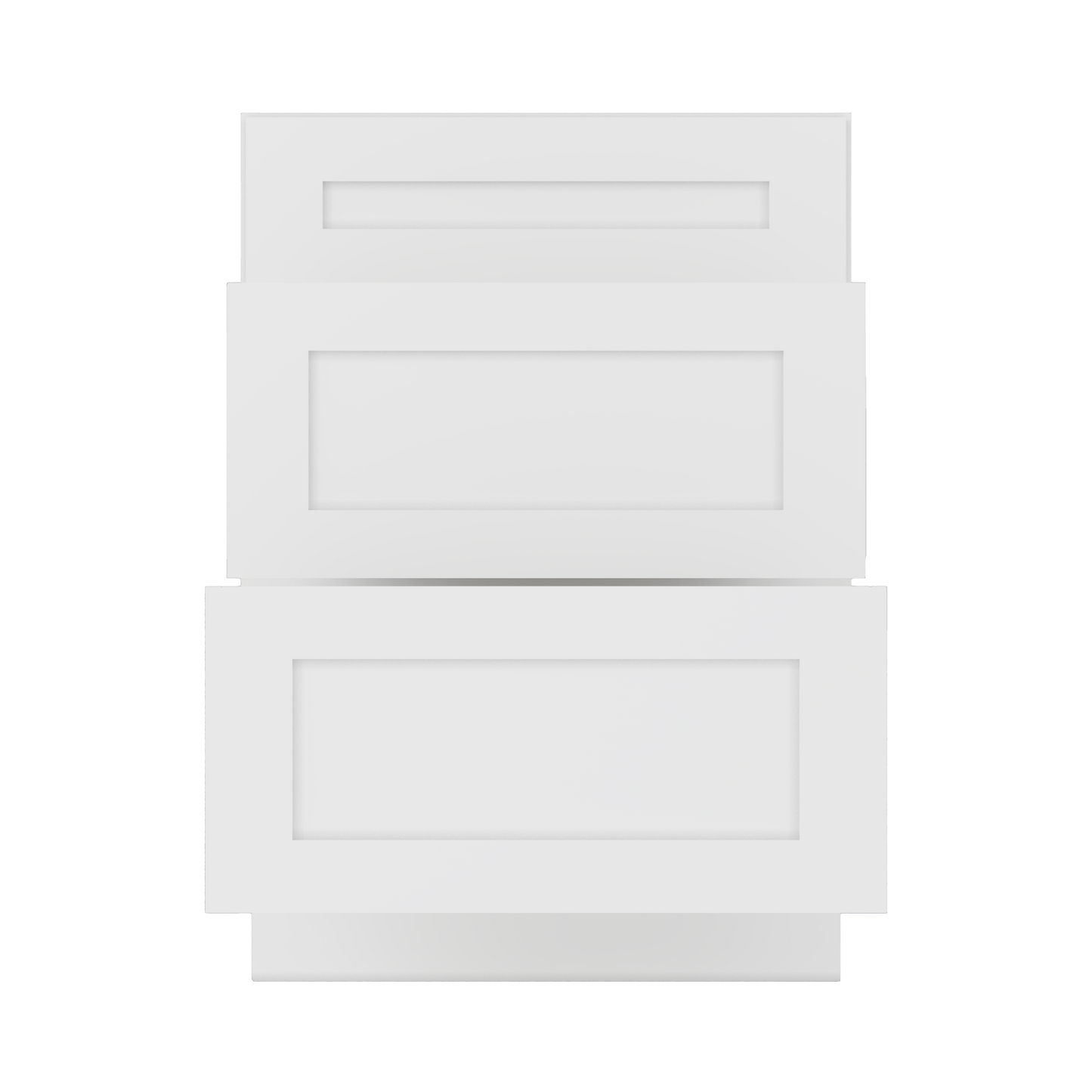 Drawer Base Kitchen Cabinet DB24 Alpina White LessCare 24 in. width 34.5 in. height 24 in. depth - Kitchen Cabinets