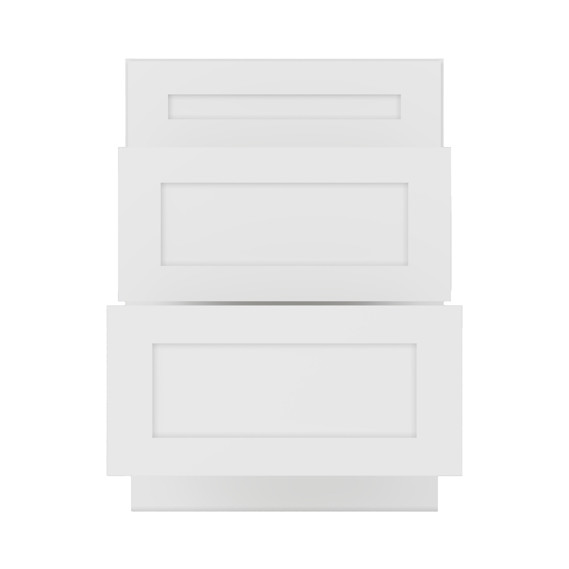 Drawer Base Kitchen Cabinet DB24 Alpina White LessCare 24 in. width 34.5 in. height 24 in. depth - Kitchen Cabinets