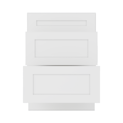 Drawer Base Kitchen Cabinet DB24 Alpina White LessCare 24 in. width 34.5 in. height 24 in. depth - Kitchen Cabinets