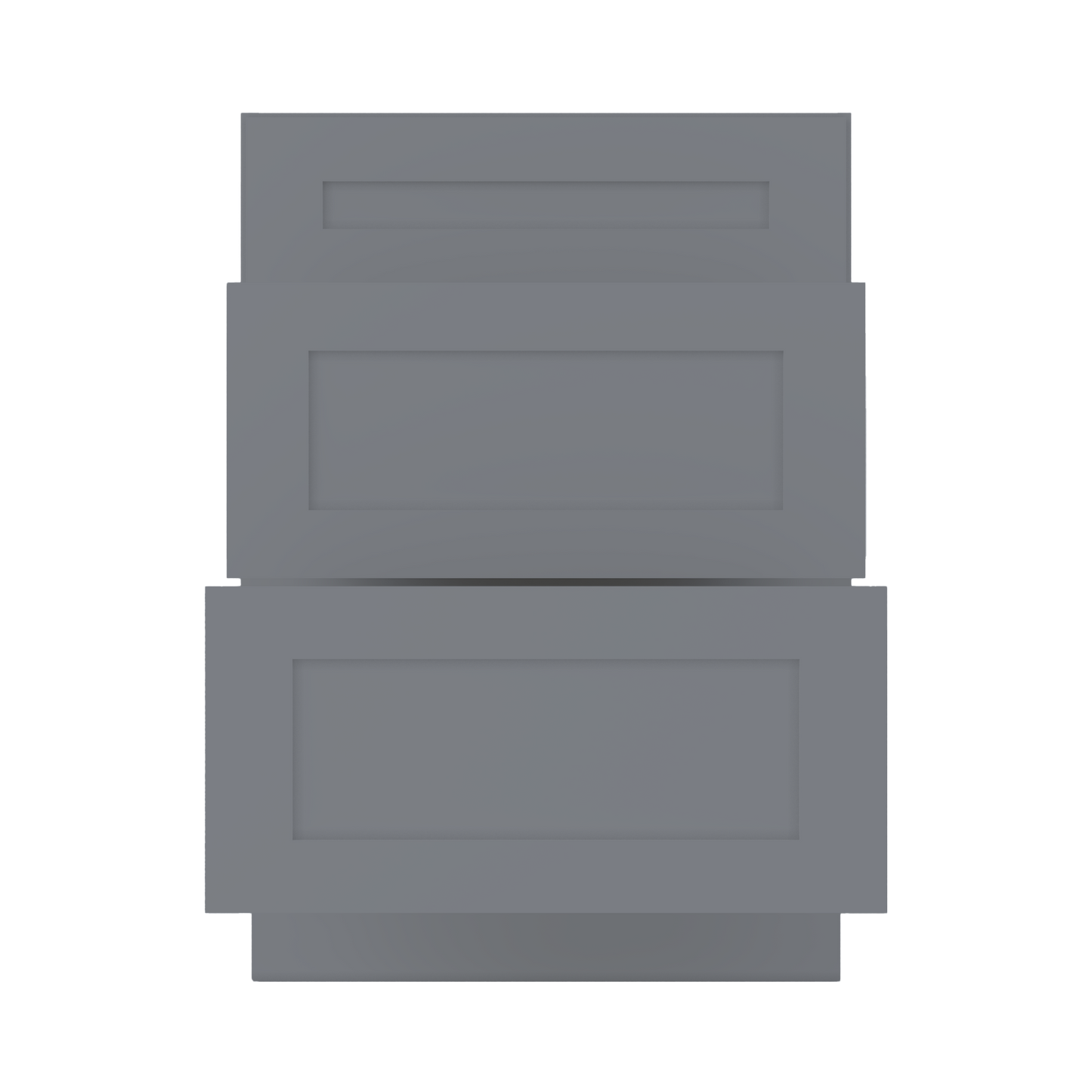 Drawer Base Kitchen Cabinet DB24 Colonial Gray LessCare 24 in. width 34.5 in. height 24 in. depth - Kitchen Cabinets