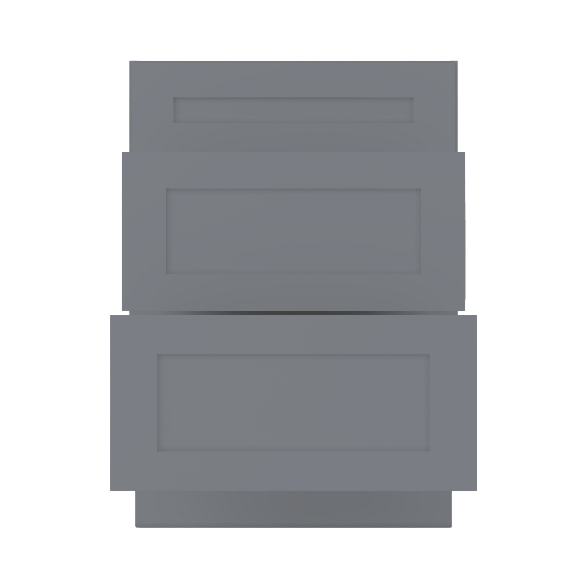 Drawer Base Kitchen Cabinet DB24 Colonial Gray LessCare 24 in. width 34.5 in. height 24 in. depth - Kitchen Cabinets