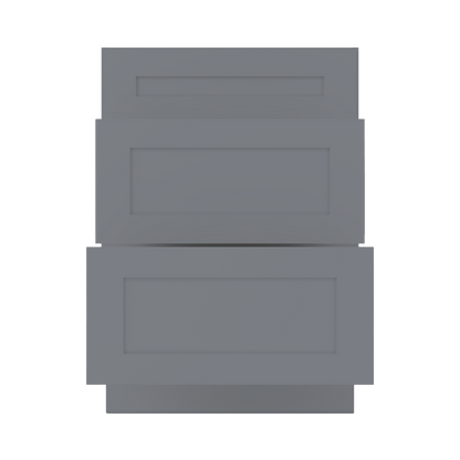 Drawer Base Kitchen Cabinet DB24 Colonial Gray LessCare 24 in. width 34.5 in. height 24 in. depth - Kitchen Cabinets