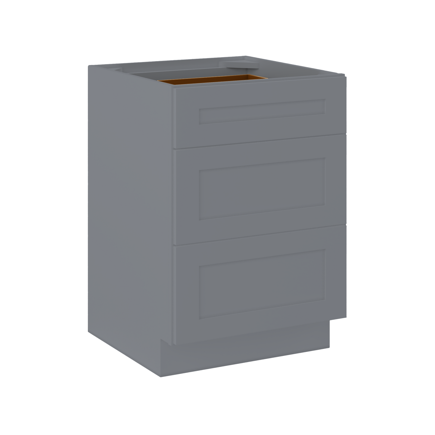 Drawer Base Kitchen Cabinet DB24 Colonial Gray LessCare 24 in. width 34.5 in. height 24 in. depth - Kitchen Cabinets