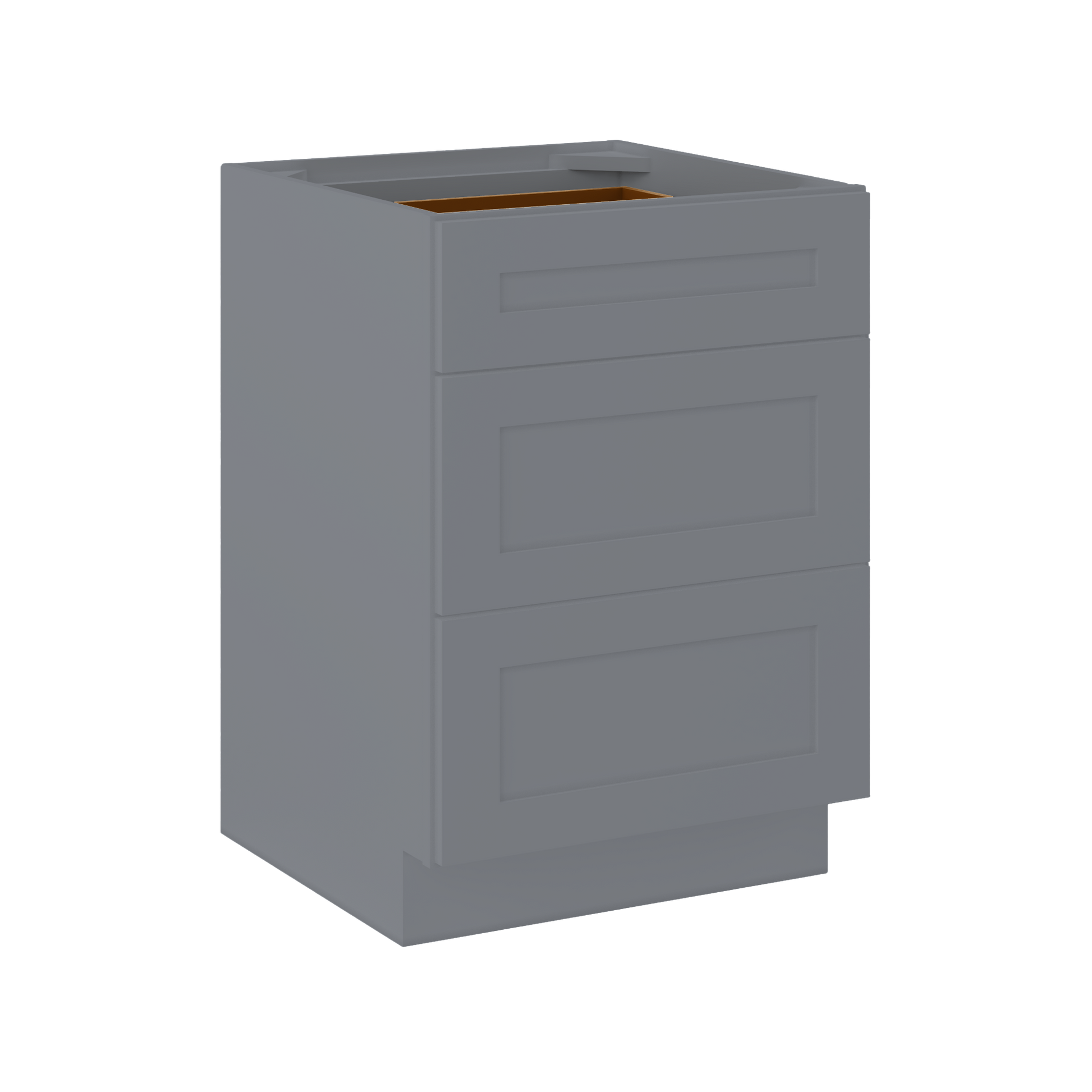 Drawer Base Kitchen Cabinet DB24 Colonial Gray LessCare 24 in. width 34.5 in. height 24 in. depth - Kitchen Cabinets
