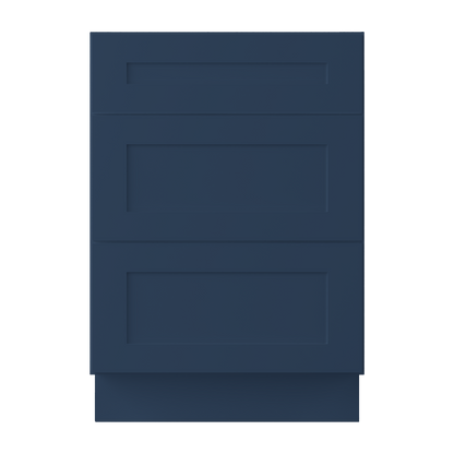 Drawer Base Kitchen Cabinet DB24 Danbury Blue LessCare 24 in. width 34.5 in. height 24 in. depth - Kitchen Cabinets