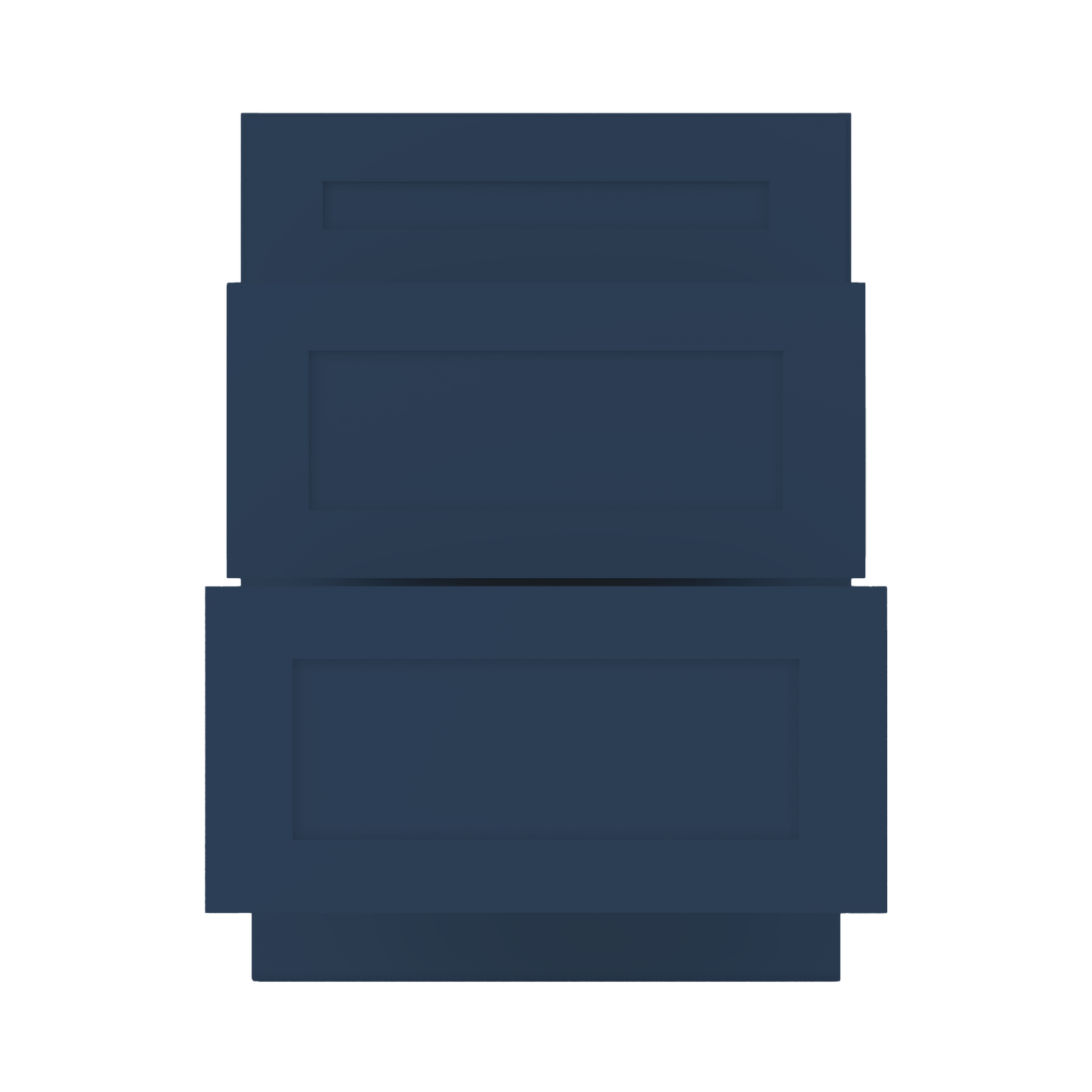 Drawer Base Kitchen Cabinet DB24 Danbury Blue LessCare 24 in. width 34.5 in. height 24 in. depth - Kitchen Cabinets